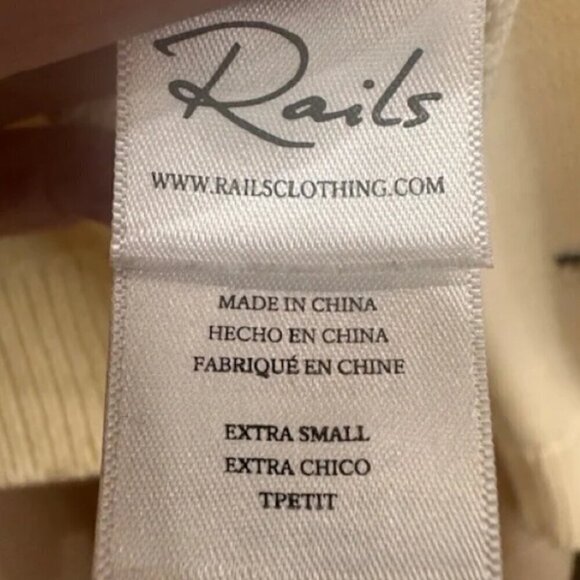 Rails Perci Cream Animal Print Star Sweater XS - Picture 5 of 5